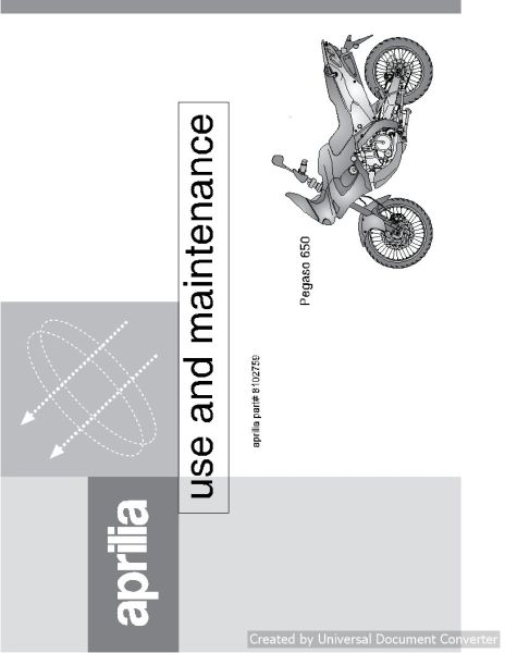 Aprilia_Pegaso_650_1996_Maintenance Manual
