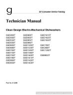 Ge GSD530T Clean Design Electro-Mechanical Dishwashers Manual