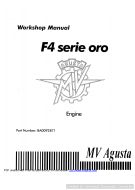 MV Agusta F4 Workshop Manual