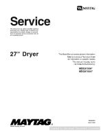 Maytag MDE9700A 27 inch Dryer Service Manual
