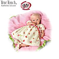 Lily Rose Silicone Baby Doll With 7-Piece Layette Set