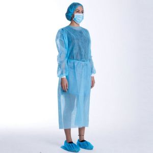 Lifesoft 15 Pack Disposable Isolation Gown Polypropylene Lab Gowns Knit Cuff Long Sleeve