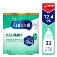 Enfamil Reguline Baby Formula, Designed for Soft, Comfortable Stools, with Omega-3 DHA, Probiotics, Iron for Immune Support, Powder Can, 12.4 Oz