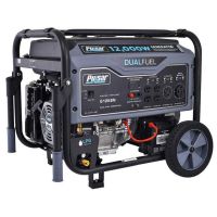 Pulsar 12,000W Dual Fuel Portable Generator in Space Gray with Electric Start, G12KBN