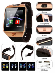 Smartwatch Touch Screen with Camera for iPhone and Androids Devices