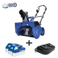 Snow Joe 24V-X2-20SB 48-Volt iON+ Cordless Snow Blower Kit, 20-Inch W/ 2 x 4.0-Ah Batteries and Charger