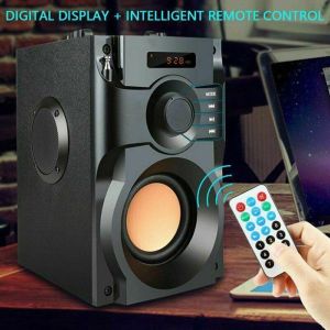 TOPCHANCES Portable Wireless Outdoor Speaker Large Bluetooth Loud With Bass Subwoofer Heavy Indoor FM Speaker