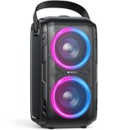 Bluetooth Speaker, W-King 80W Wireless Outdoor Portable Party Speaker Loud with Multi-Colors Light, Huge 105dB Sound,Bluetooth 5.0, 12000mAH Battery, USB Playback