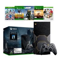 Microsoft Xbox Series X Halo Infinite Limited Edition Bundle Custom Skin Design with Halo Infinite and 4 Games Holiday Gift Set