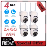 4pcs AI Security Cameras for Home with 2.4/5G WIFI