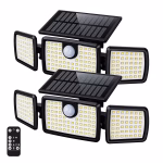2500LM Solar Outdoor Lights with Motion Sensor