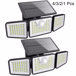 3-Head 270° Wide Angle Street Area Lights