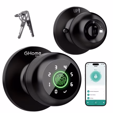 GHome Smart Smart Door Lock with Passcode & Fingerprint