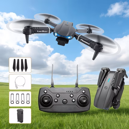E99 Drone with Dual Cameras, Protective Frame for Beginners