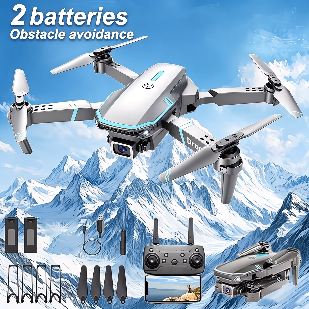 affordable drone 005 MAX Upgraded Drone, Equipped with Dual High-definition Cameras - Image 1