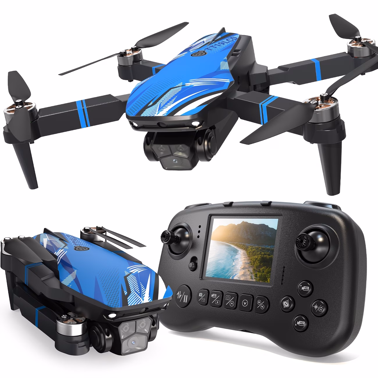 affordable drone 007 TT19LCD Drone with 2 Cameras for Beginners Adults - Image 1