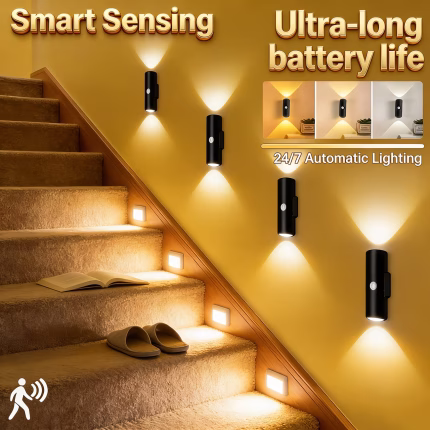 4pcs LED Motion Sensor Step Lights