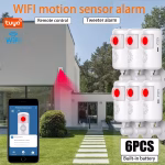 6pcs Tuya WiFi Motion Sensor Alarm
