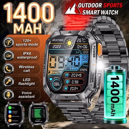 2026 Men's Smart Watch, 2.01-inch HD Display