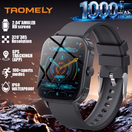 TAOMELY 1000mAh Large Battery Smart Watch
