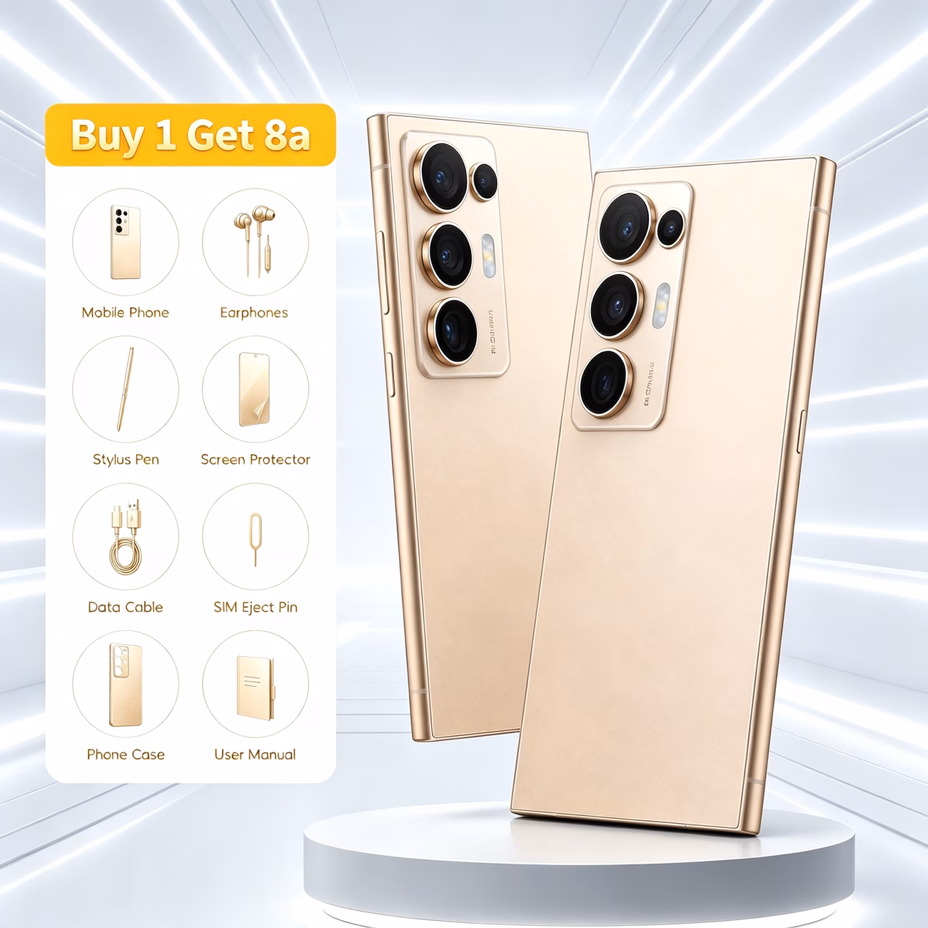 new cell phone 0011 New Ultra Smartphone 6.7 Inch Big Screen HD Android Unlocked Mobile Phone - Image 1