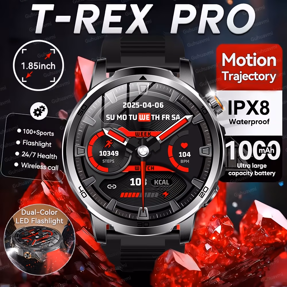 smart watch 009 GUHUAVMI 2026 New Rugged and Durable Men's Sports Smartwatch - Image 1