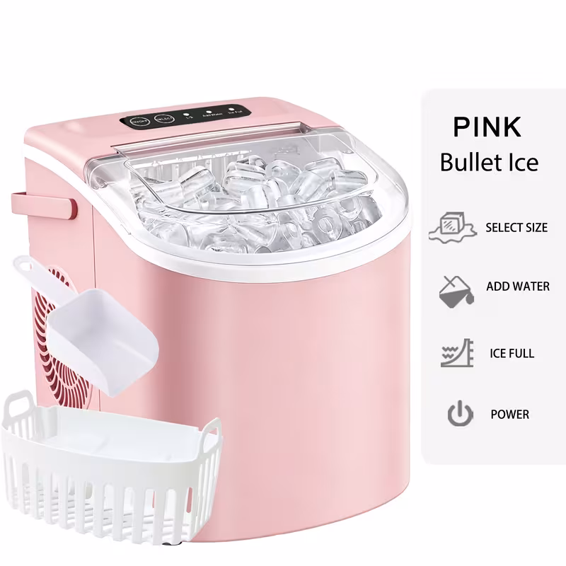 Ice maker 0002 HAILANG Ice Maker, Portable Ice Machine with Handle - Image 1